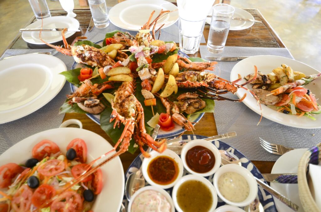 2. restaurant food - lunch